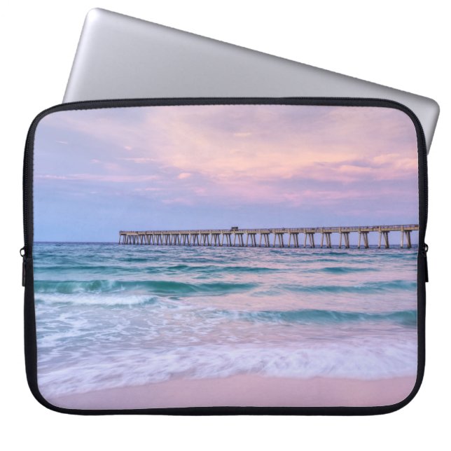 Good Morning Navarre Beach Pier Laptopschutzhülle (Vorderseite)