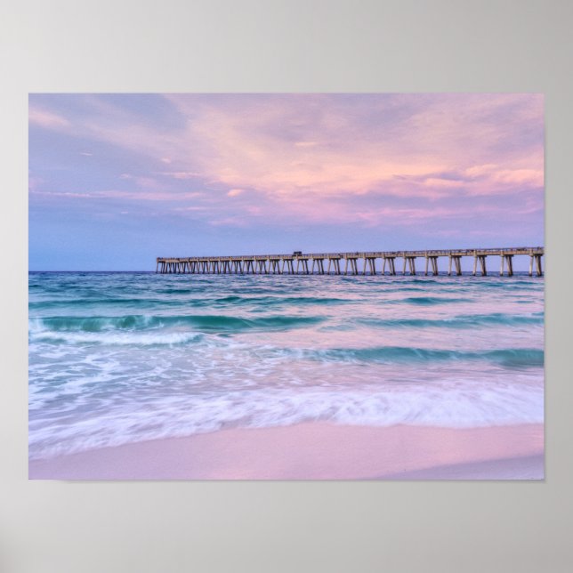Good Morning Navarre Beach Pier Poster (Vorne)