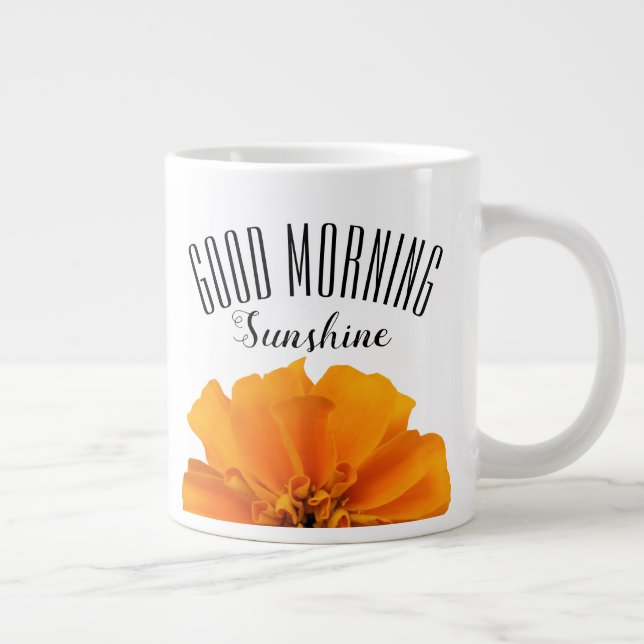 Good Morning Orange Marigold Jumbo-Tasse (Rechts)