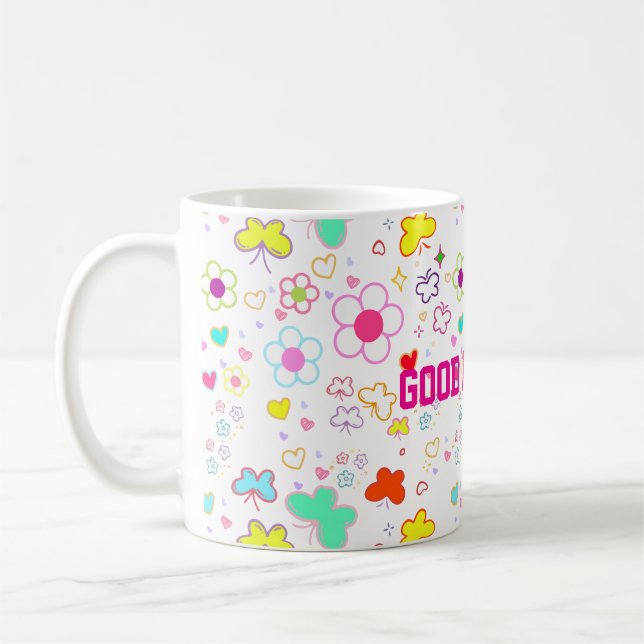 GOOD MORNING PATTERN MUG KAFFEETASSE (Links)
