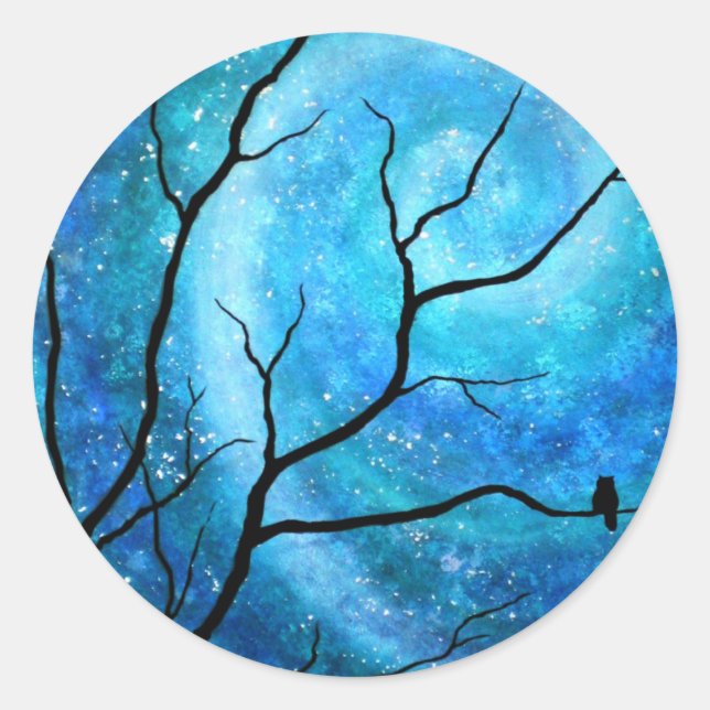 Good Morning Starshine Runder Aufkleber (Vorderseite)