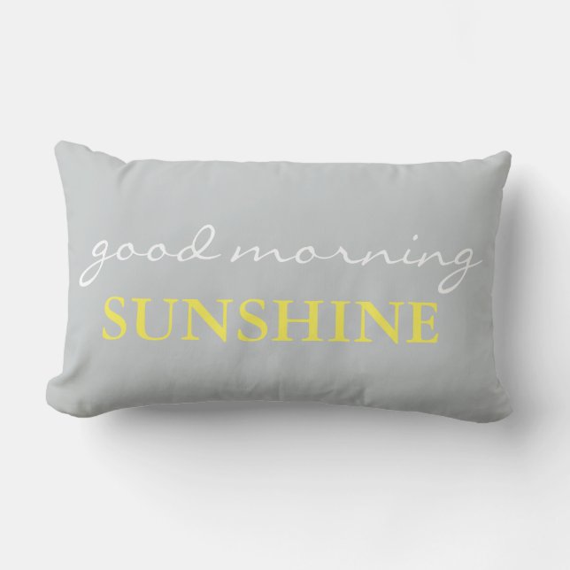 "Good Morning Sunshine" Accent Bed Kissen (Vorderseite)