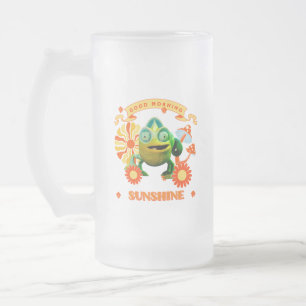 Good Morning Sunshine Funny Chameleon Mattglas Bierglas