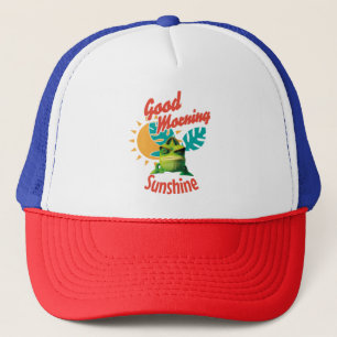 Good Morning Sunshine Funny Chameleon Truckerkappe