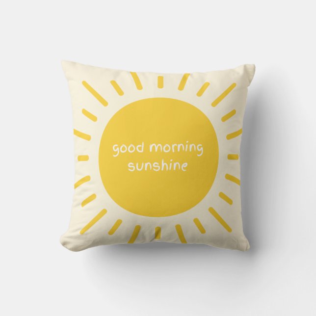 good morning sunshine nursery pillow kissen (Vorderseite)