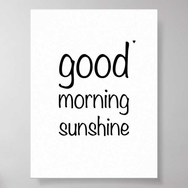Good morning sunshine - valentine poster (Vorne)