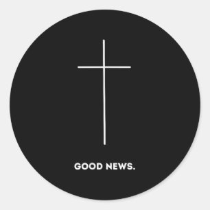 Good News Premium Faith Gift Runder Aufkleber