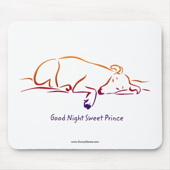 Good Night Sweet Prince mouse pads Mousepad (Vorne)