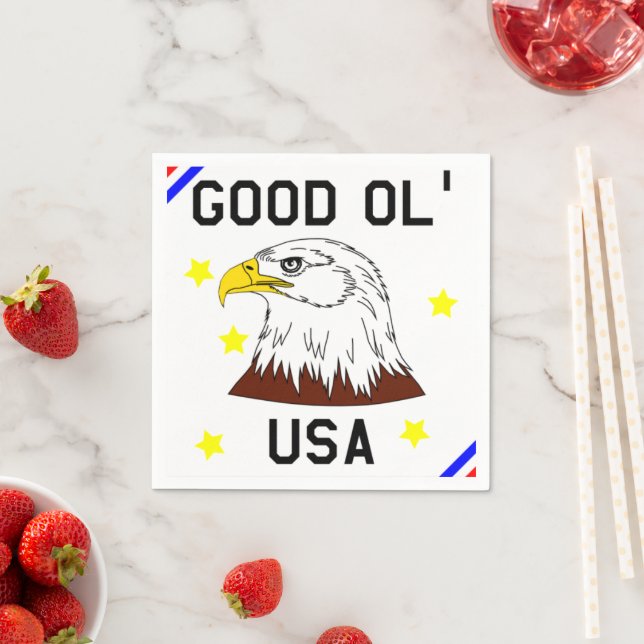 Good Ol'USA Napkins Serviette (Beispiel)