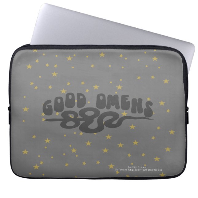 Good Omens Serpent Laptopschutzhülle (Vorderseite)