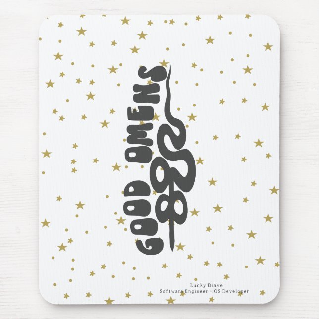 Good Omens Serpent Mousepad (Vorne)