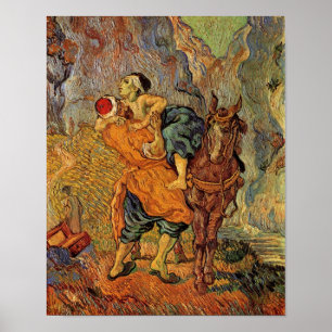 Good Samaritan (nach Delacroix), Vincent van Gogh Poster
