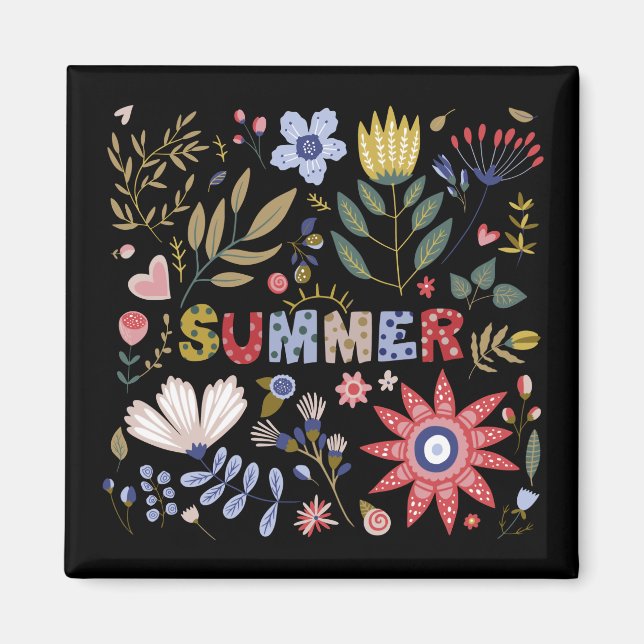 Good School, Hello Summer and Blume Baby Magnet (Vorne)