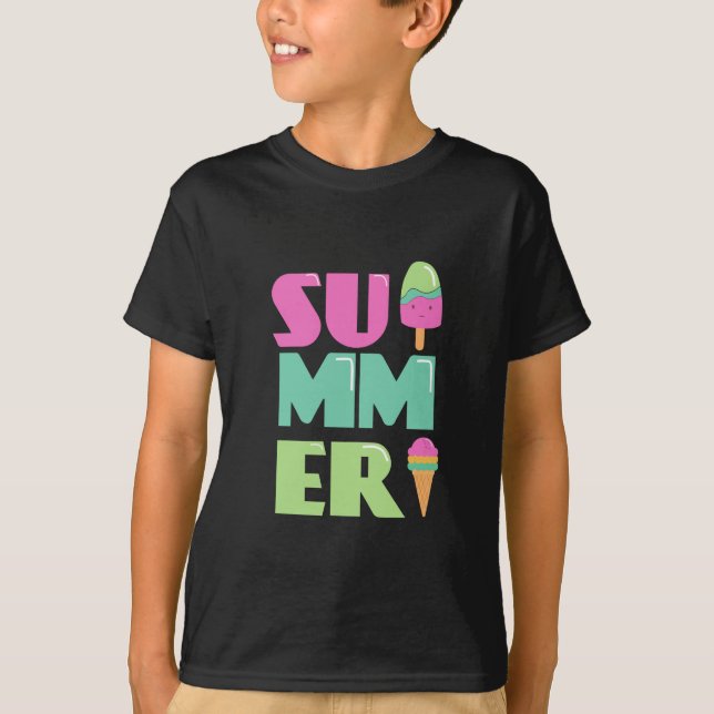 Good School Hello Summer Beach T - Shirt (Vorderseite)