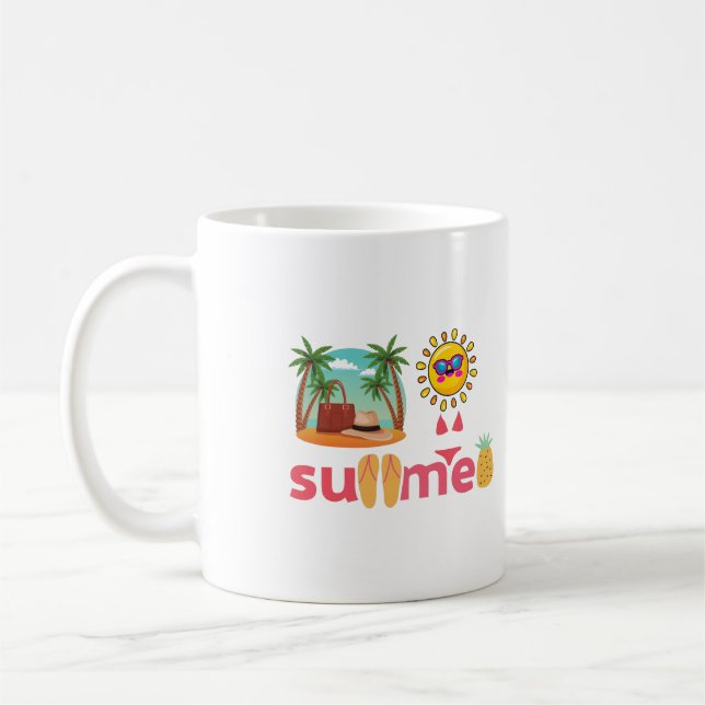 Good School, Hello Summer Beach und Sun Kaffeetasse (Links)