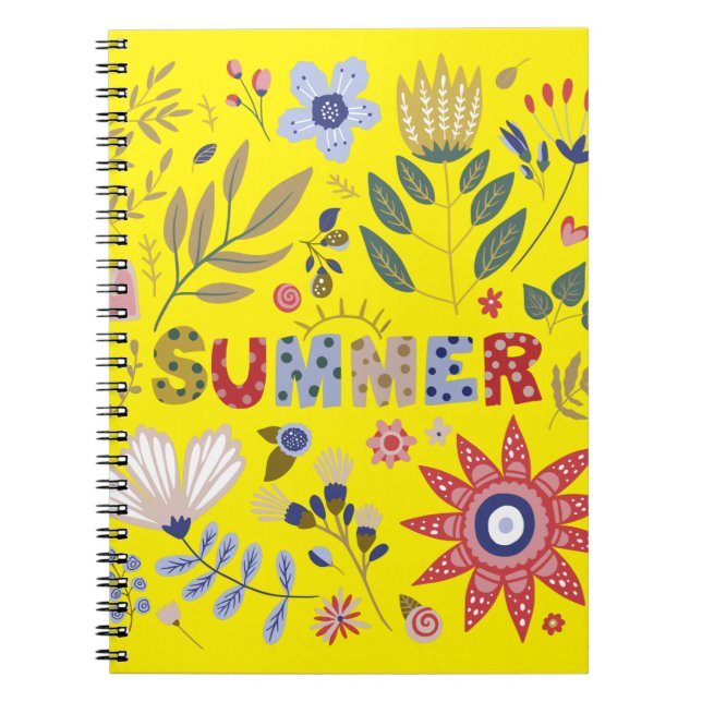 Good School, Hello Summer und Blume Notizblock (Vorderseite)