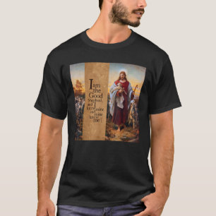 Good Shepherd Art Painting John 10 Plockhorst Jesu T-Shirt