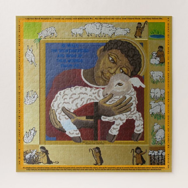 Good Shepherd Parable Scripture Puzzle (Vertikal)