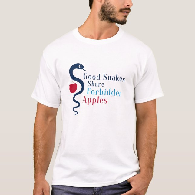 Good Snakes Share Forbidden Apples T-Shirt (Vorderseite)