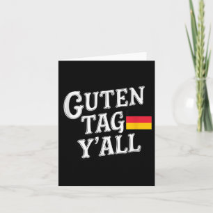 Good Tag Yall German Flag Funny _1 Karte