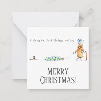 Good tidings and Joy Mitteilungskarte