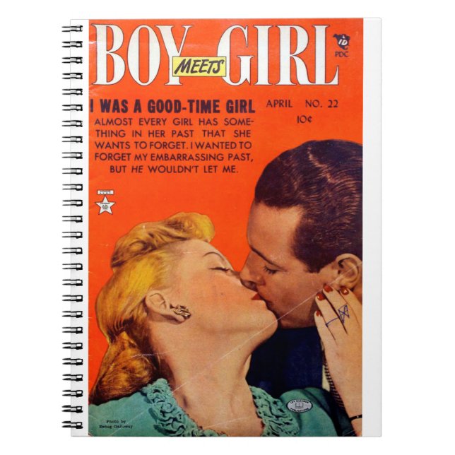 Good Time Girl - Romance Comic Book - Retro Comic Notizblock (Vorderseite)
