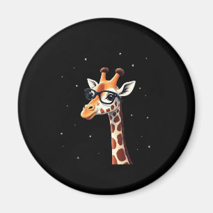 Good Time Hipster-Giraffe-T-Shirt für Männer und F Magnet
