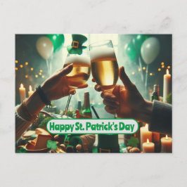 Good Times and Good Luck on St. Patrick's Day Postkarte