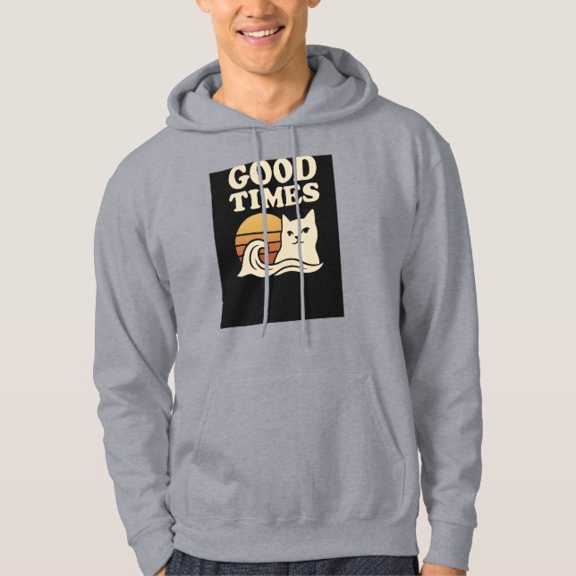 Good Times Retro Hoodie - Vintage positive Vibes (Vorderseite)