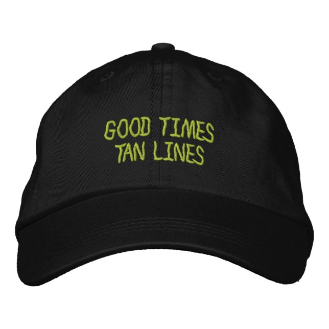 Good Times Tan Lines bestickte Cap Kappe (Vorderseite)