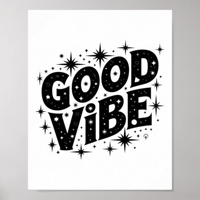 Good Vibe Stars Sticker Poster (Vorne)