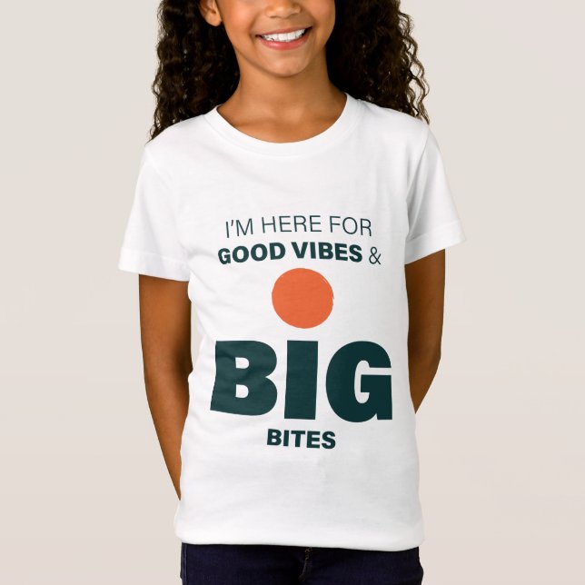 Good Vibes and Big Bites Kids Tshirt (Vorderseite)