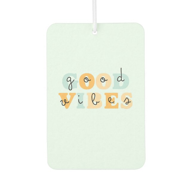 Good Vibes Autolufterfrischer (Vorderseite)