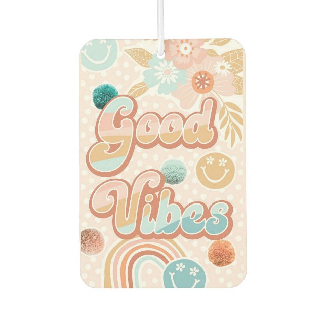 Good Vibes Autolufterfrischer (Vorderseite)