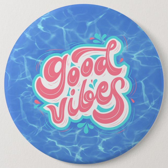 Good Vibes Beach/Pool Button (Vorderseite)
