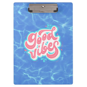 Good Vibes Beach/Pool Klemmbrett