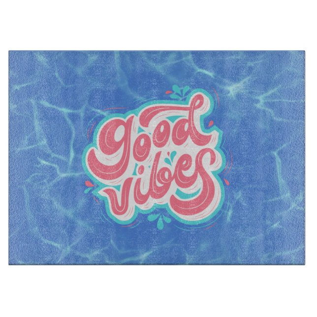 Good Vibes Beach/Pool Schneidebrett (Vorderseite)