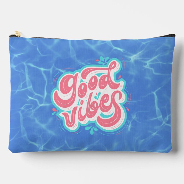 Good Vibes Beach/Pool Zubehörtasche (Vorderseite)