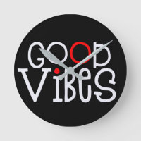 Good Vibes Bold Red White Typografy Black