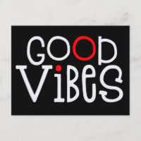 Good Vibes Bold Typografie Positive White Red