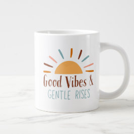 Good Vibes & Gentle Rises Boho Tasse
