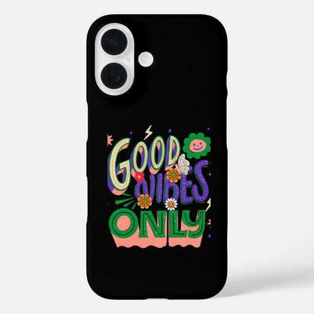 Good Vibes Illustration Typografy Case-Mate iPhone Hülle (Rückseite)