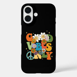 Good Vibes Illustration Typografy iPhone 16 Hülle