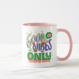 Good Vibes Illustration Typografy Tasse