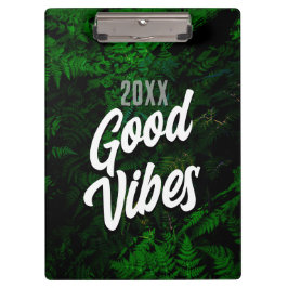 Good Vibes Jungle Green Office Style Klemmbrett