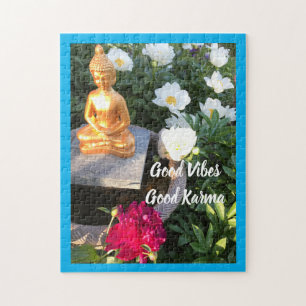 Good Vibes/Karma Buddha, 11" x 14", 252 Stück Puzzle