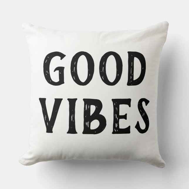 Good Vibes Kissen (Vorderseite)