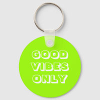 Good Vibes Nur Chartreuse grüne moderne Typografie