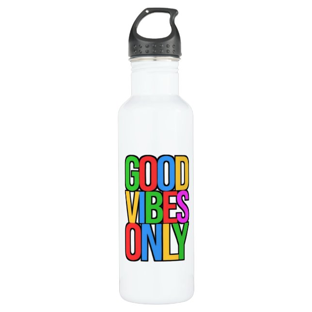 Good Vibes only-45365 Edelstahlflasche (Vorderseite)