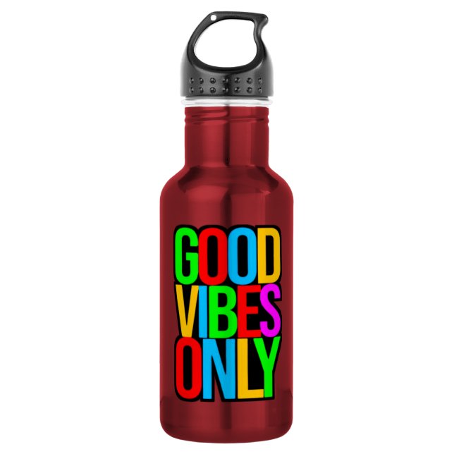Good Vibes only-45365 Edelstahlflasche (Vorderseite)